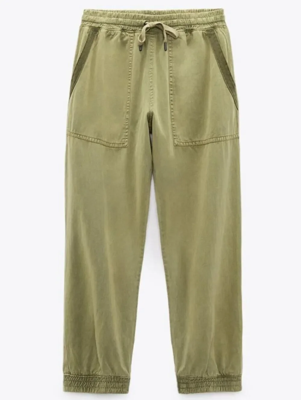 ZARA Lyocell-Linen Blend Pants (S)